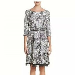 Marc Jacobs Squiqqle Print 100% SILK DRESS Size 4